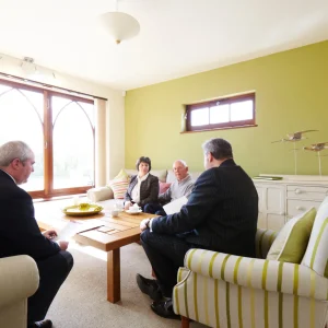 Funeral director supporting a family in Somerset.